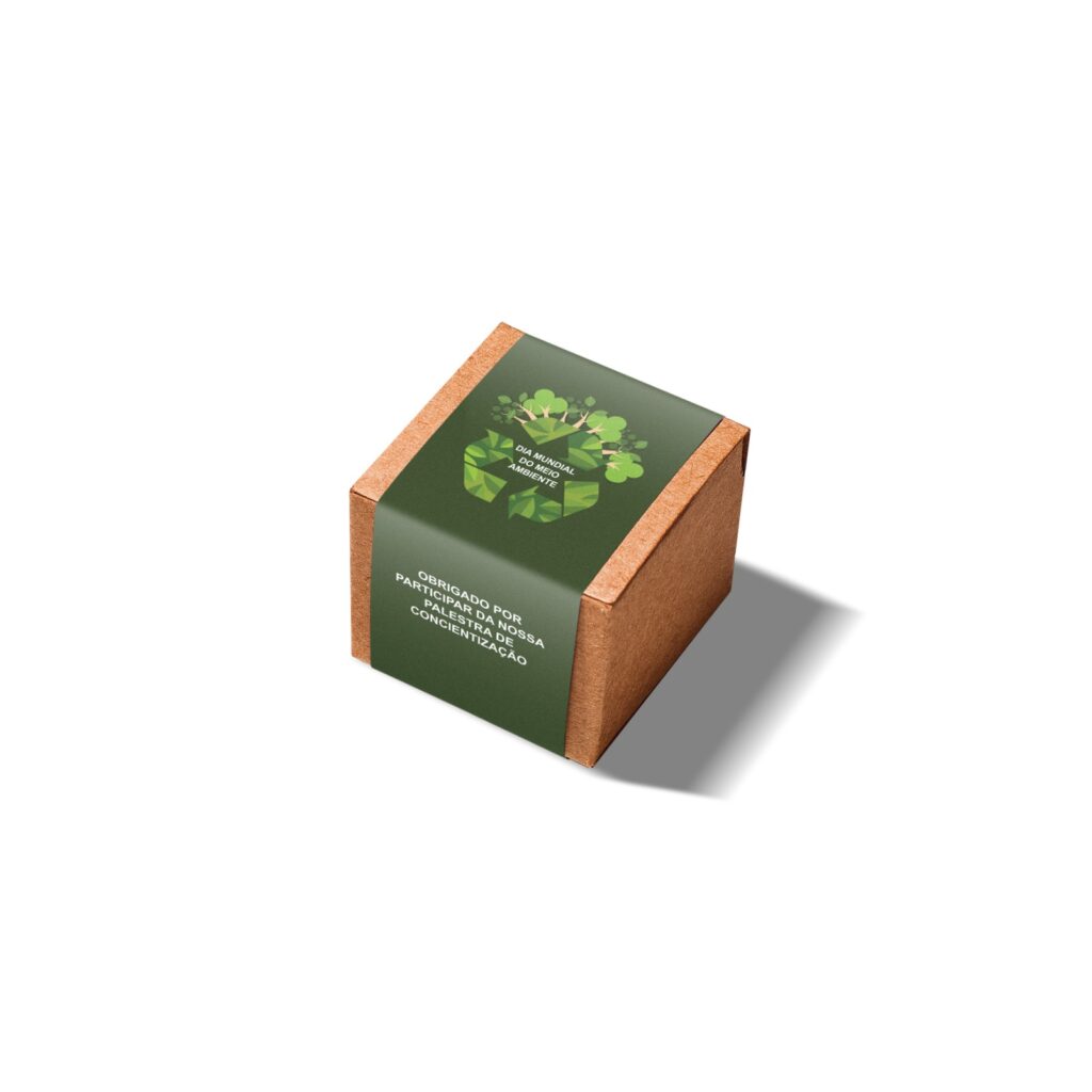 Chocolate personalizado para campanha do Dia Mundial do Meio Ambiente (ESG)